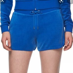 NWT Juicy Couture blue velour shorts